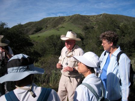 Dick Newell teaches at Starr Ranch field trip
